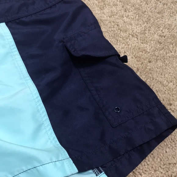 ♥️ BOGO ♥️ Islander Swim Shorts Teal and Navy Blue - Picture 4 of 6